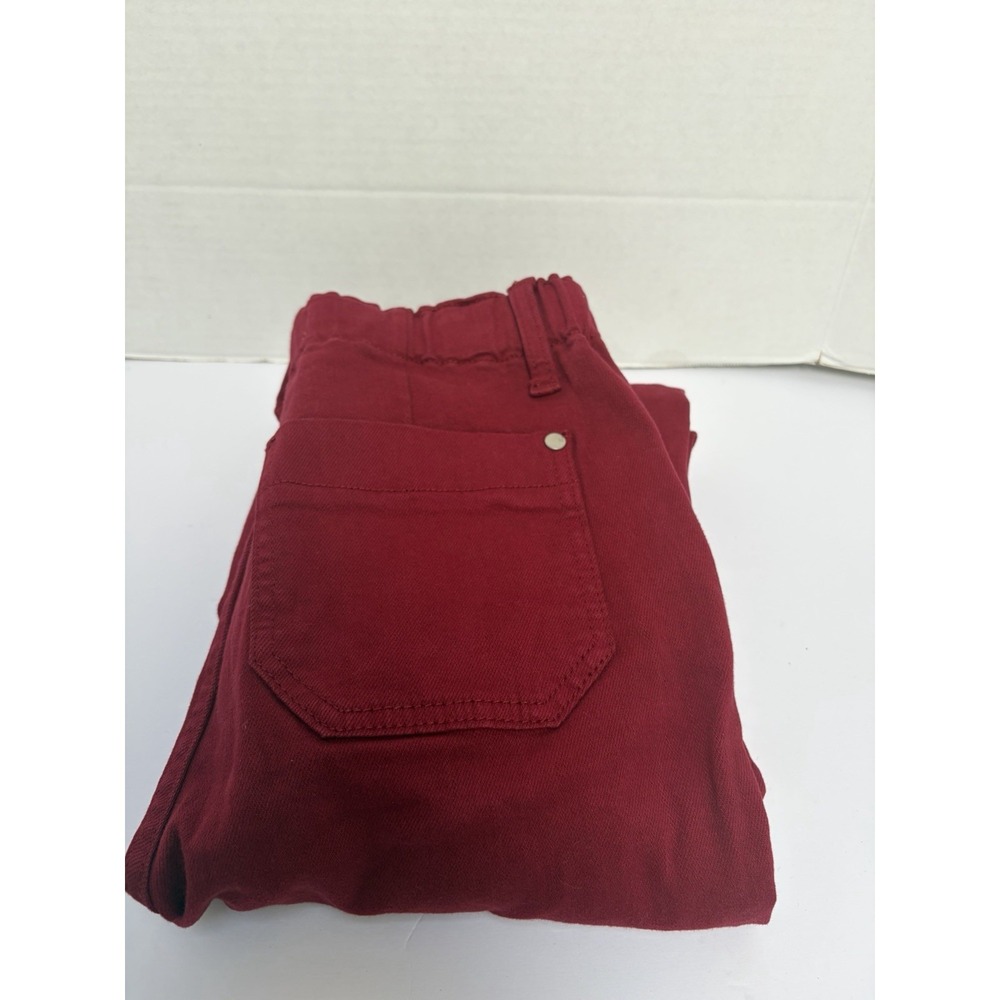 Judy Blue Hi-Rise Crimson Jogger Jeans Size 0/24 Style #88727 Elastic Drawstring